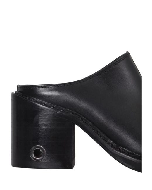 Sunnei Black High-Heeled Mules