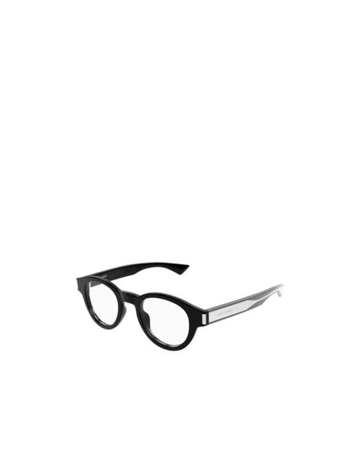 Saint Laurent White Eyewear Sl 792 Round Glasses And Frames for men