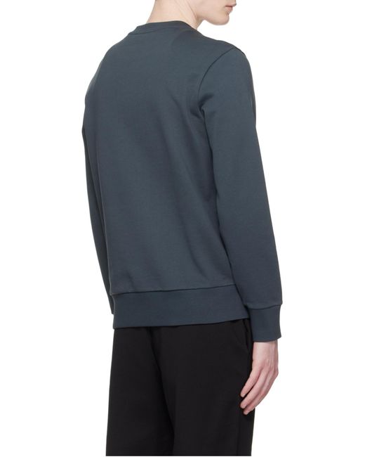 Moncler Black Branded Cotton Sweatshirt for men