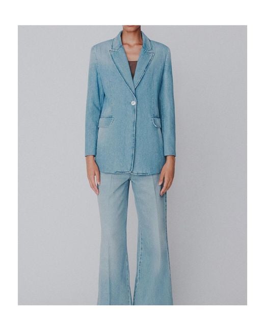 Marella Blue Light Denim Blazer