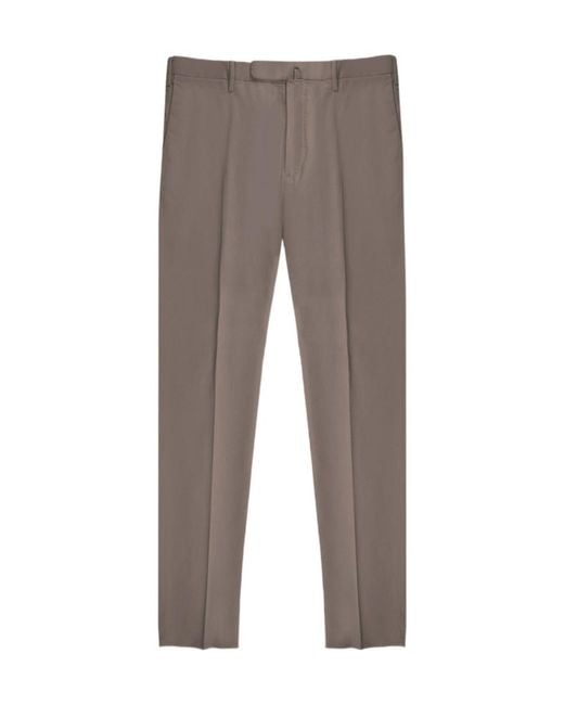 Incotex Gray Classic Regular Chino for men