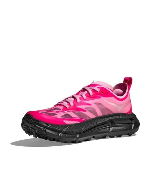 Hoka One One Pink Mafate Speed 4 Lite Lace-Up Sneakers for men