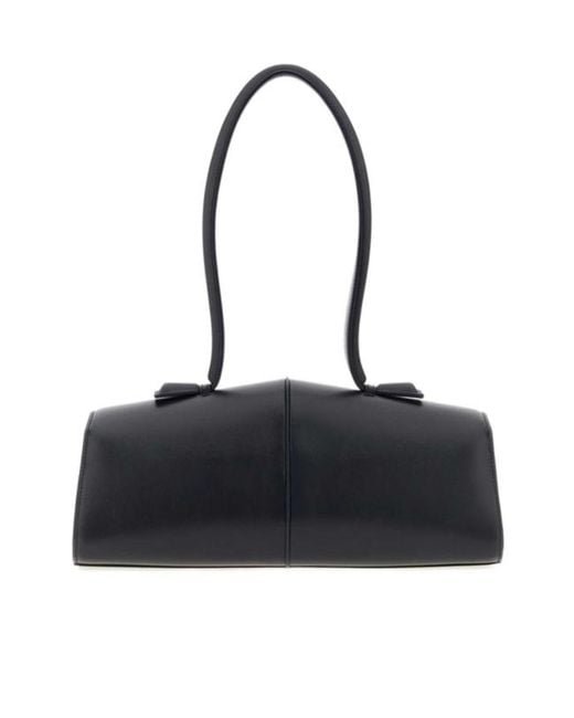 Jil Sander Black Flap Shoulder Bag