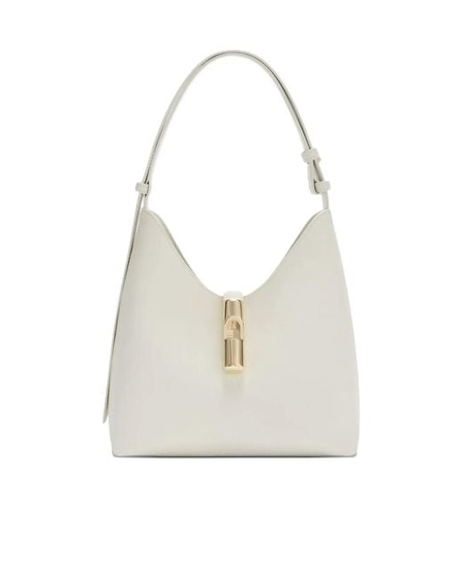 Furla White Adjustable Shoulder Strap Shoulder Bag