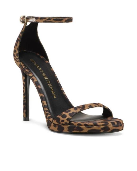 Stuart Weitzman Metallic Nudist Platform