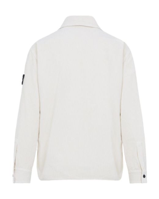 Stone Island White Shirts Ivory for men