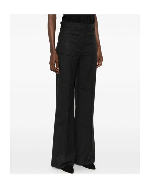 Victoria Beckham Black Alina Trousers
