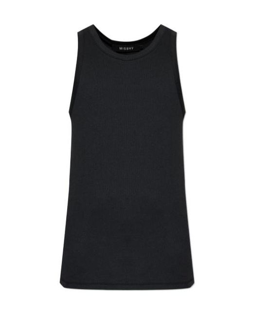 M I S B H V Black M Tank Top for men
