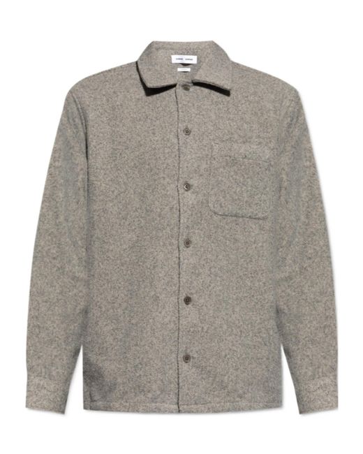 Samsøe & Samsøe Gray Samsøe Samsøe Sadamon Jj Overshirt for men