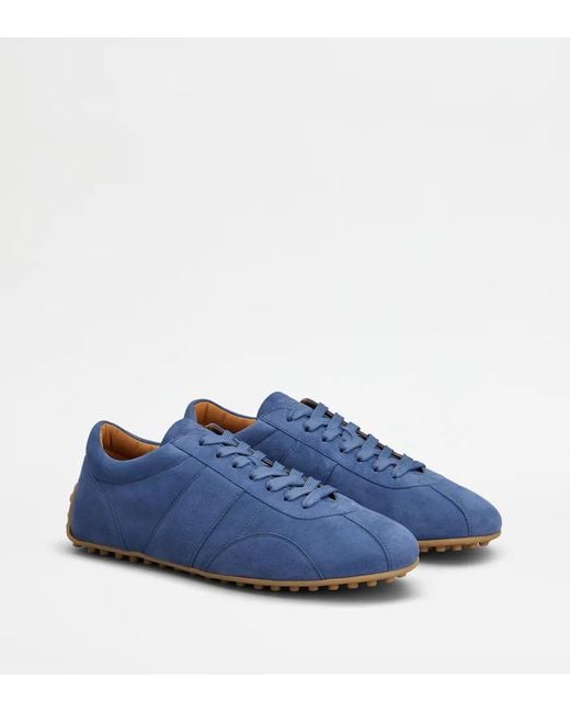 Tod's Blue Lace-Up Sneakers for men
