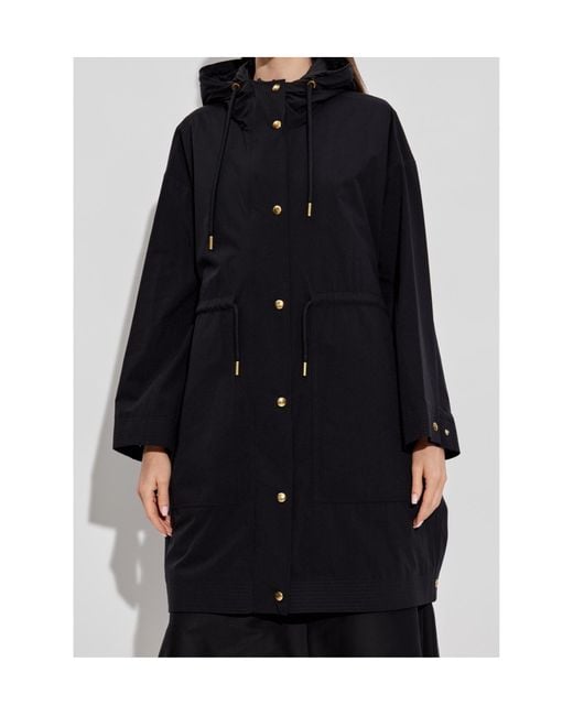 Moncler Gray Zip-Up Drawstring Jacket