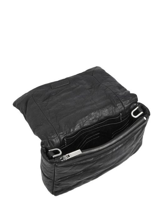 Rick Owens White Flap Shoulder Bag