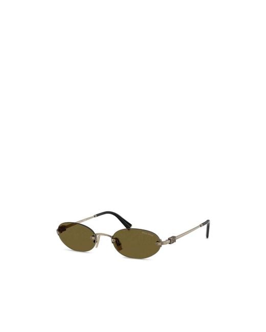 Miu Miu Multicolor Eyewear Oval-Frame Sunglasses