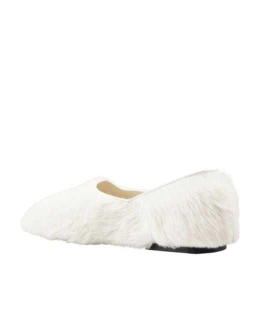 Jil Sander White Slippers