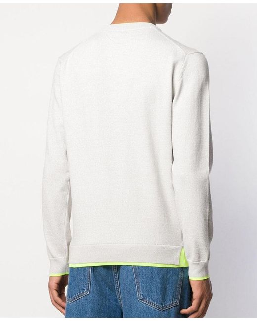 KENZO White Round-Necked Logo Pullover for men