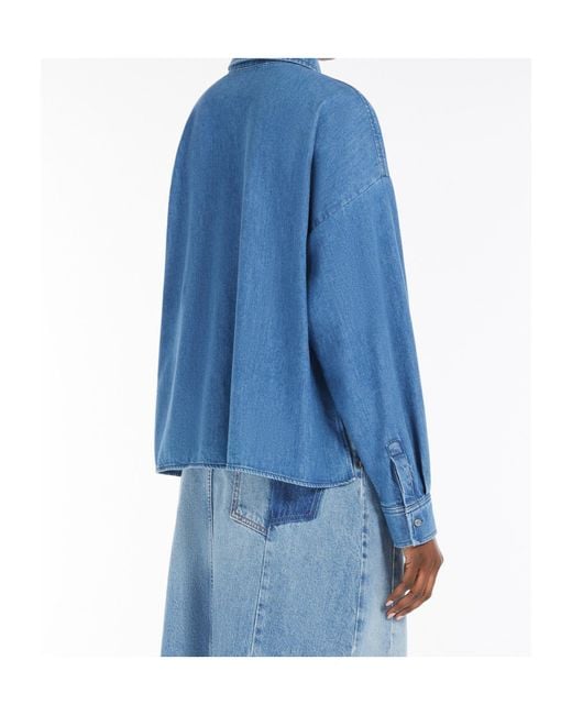 Weekend by Maxmara Blue Zemira Boxy Denim Shirt