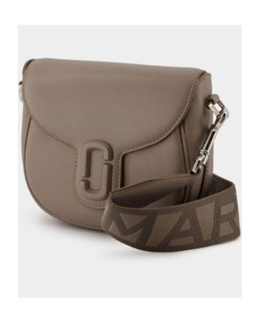 Marc Jacobs Brown The Covered J Marc Saddle Bag