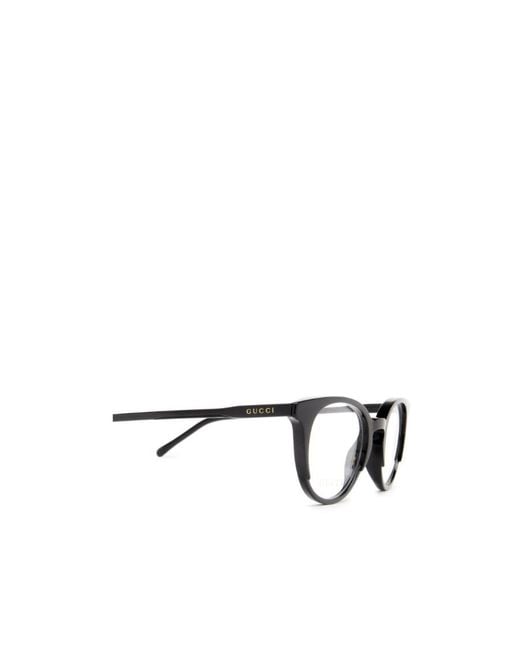 Gucci White Eyewear Round Frame Glasses