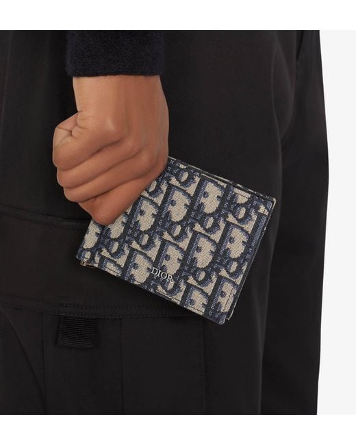 Dior Black Wallet With Bill Clip for men