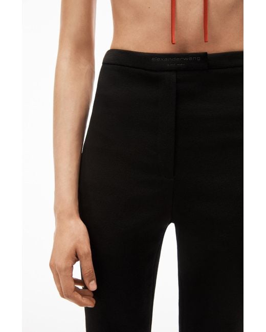 Alexander Wang Black Side-Slit Trousers