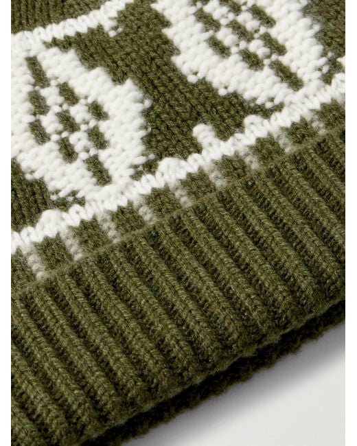 arch4 Green Lorenz Fair Isle Cashmere Beanie
