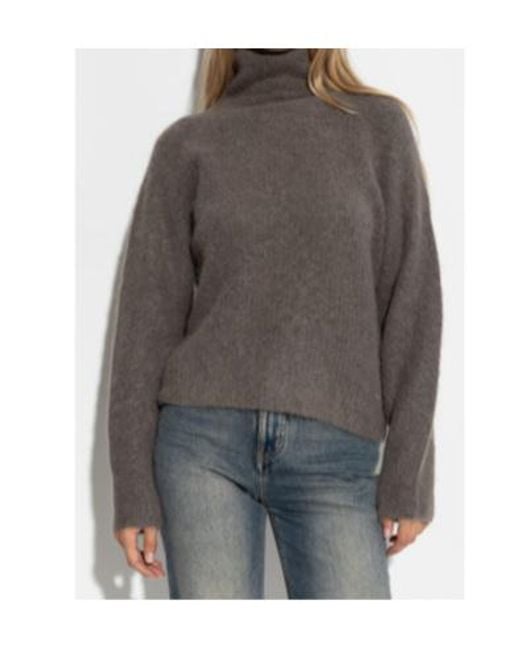 Woolrich Gray Long Sleeve High-Neck Jumper