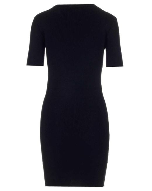 Stella McCartney Blue Embroidered Chest Mini Dress
