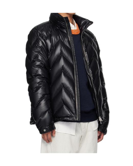 Moncler Black Logo Down Jacket for men