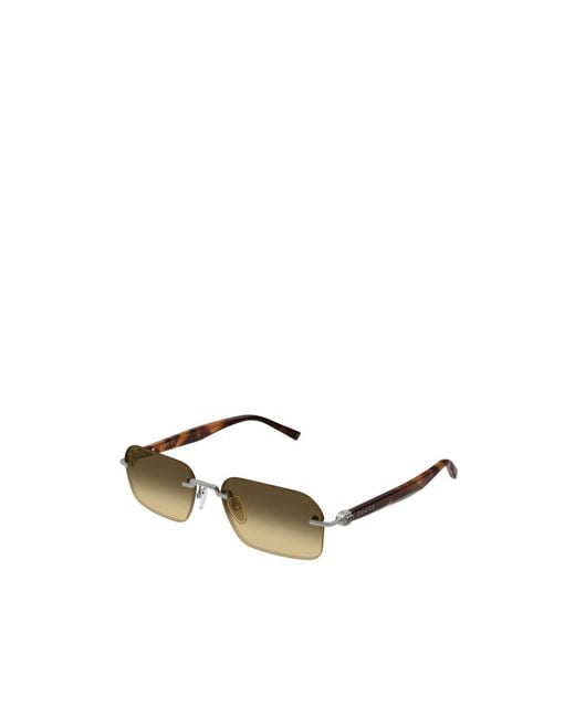 Gucci Multicolor Rectangle Sunglasses for men
