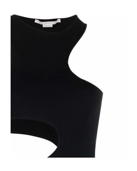 Stella McCartney Black Sleeveless Tops