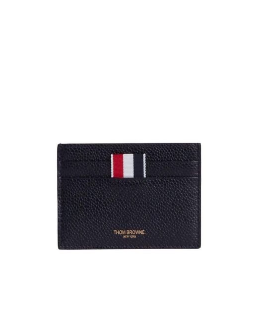 Thom Browne Blue Logo Cardholder for men