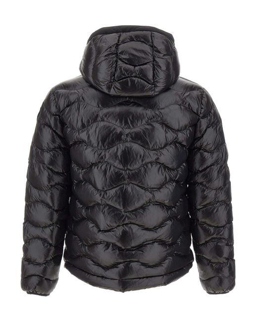 Blauer Usa Black Blauer Bryant Hooded Quilted Down Jacket for men