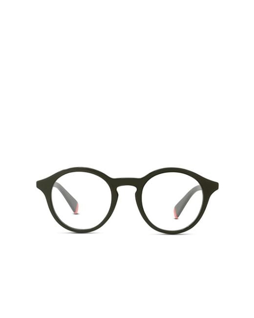 KENZO Metallic Round Frame Glasses for men
