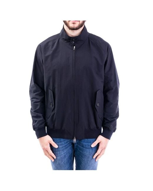 Baracuta Blue G 9 Harrington Zip-Up Bomber Jacket for men