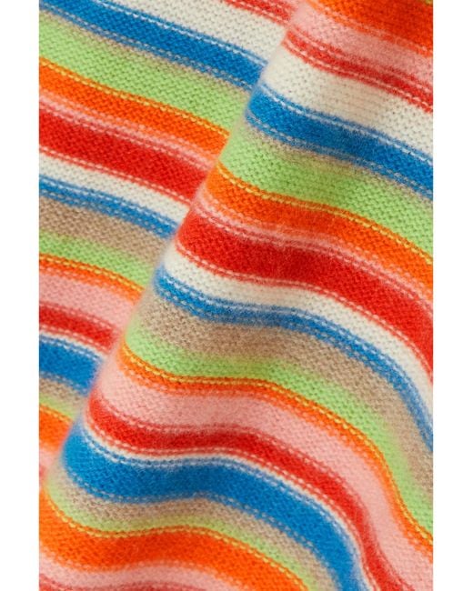 The Elder Statesman Orange Striped Maxi Dress