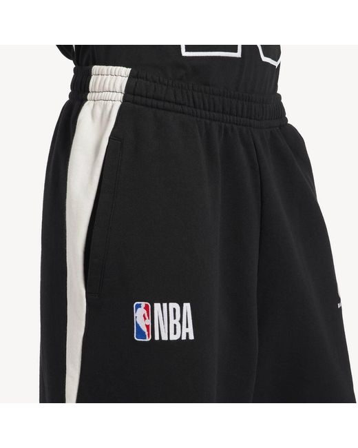 Balenciaga Black Nba Collaboration Oversized Sweatpants for men