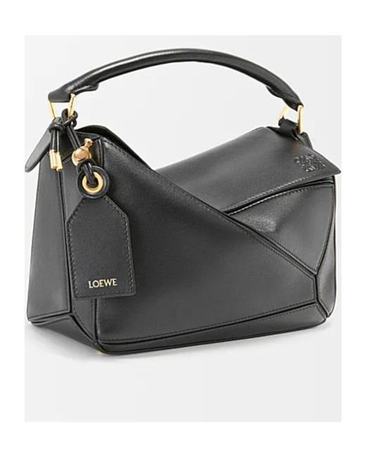 Loewe Black Small Feather Light Puzzle Bag