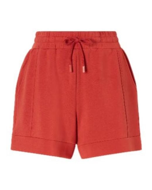 Varley Red Atrium Jersey Shorts