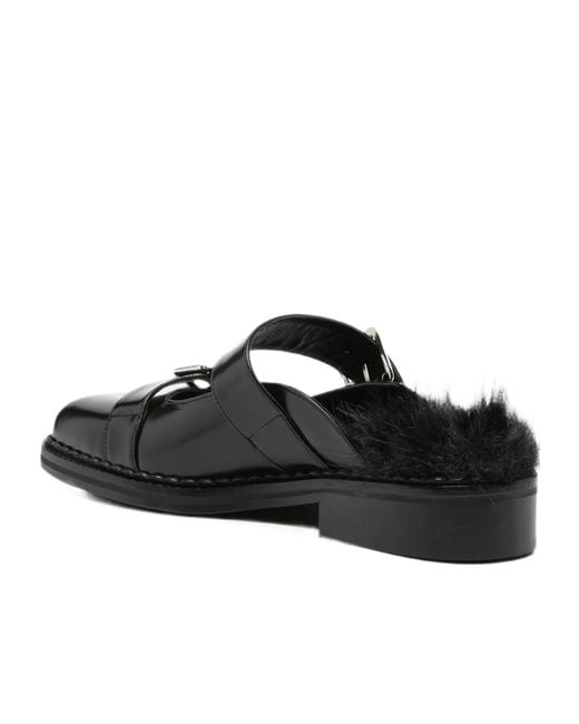 Simone Rocha Black Square-Toe Mules