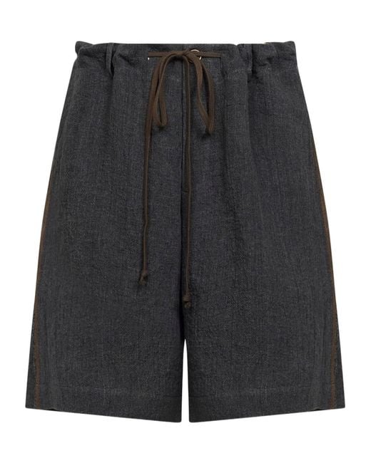 Uma Wang Black Bermuda Shorts for men