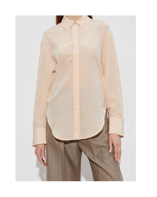 Victoria Beckham White Long Sleeve Shir