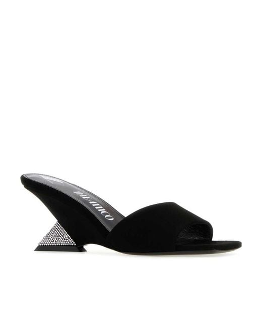 The Attico Black The Cheope Heeled Mules