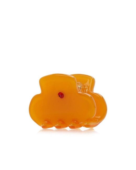 Etro Orange Logo Hair Accessories