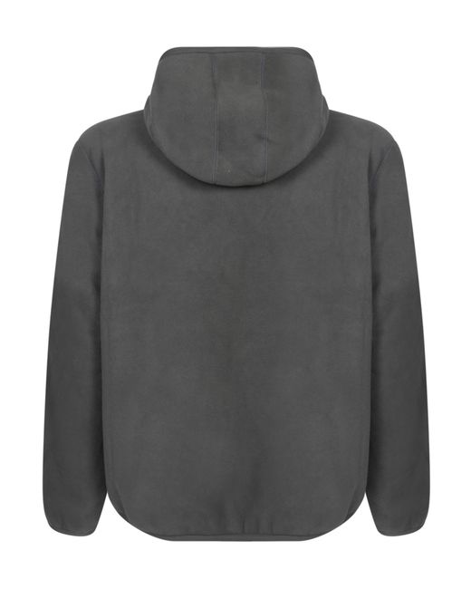 K-Way Gray Reversible Zip-Up Fleece Jacket for men