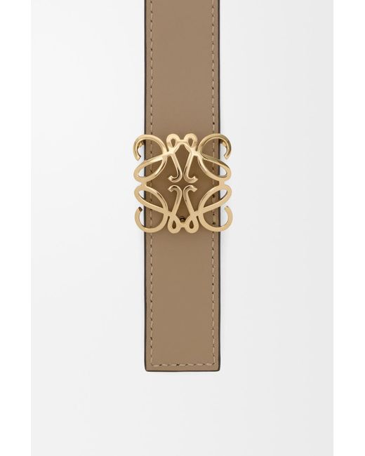 Loewe White Anagram Reversible Belt