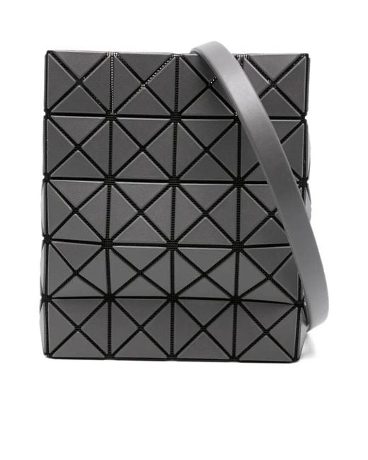 Issey Miyake Black Prism Matte Shoulder Bag