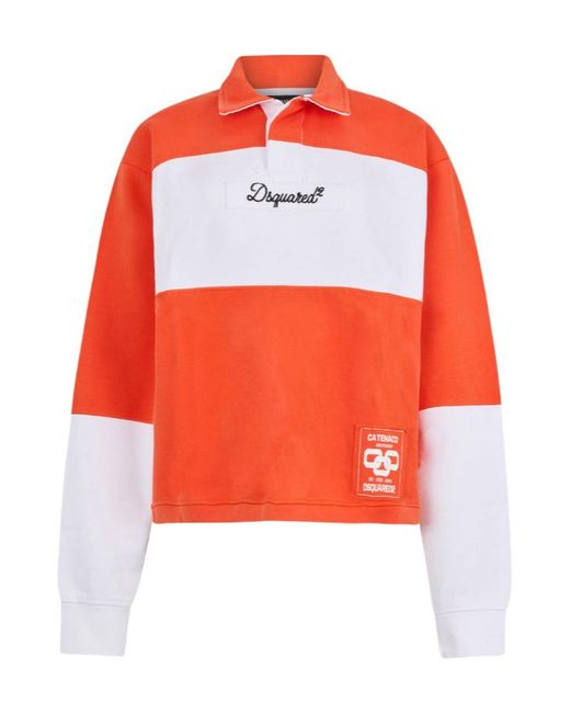 DSquared² Orange Polo Shirts