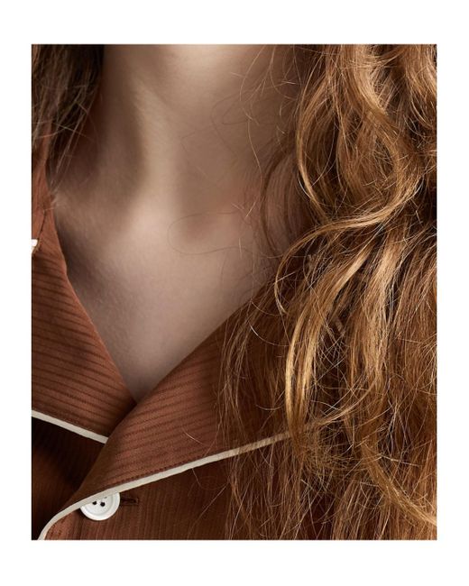 Prada Brown Long-Sleeved Button-Up Shirt