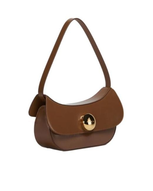 Marni Brown Butterfly Medium Shoulder Bag