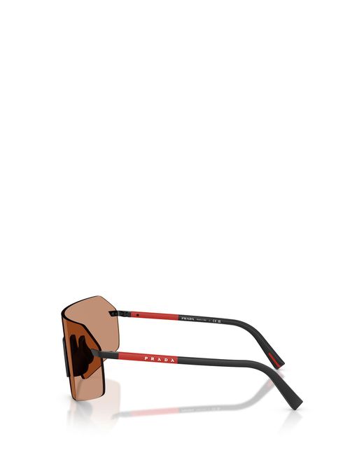 Prada Linea Rossa Pink Prada Eyewear Linea Rossa Irregular Frame Sunglasses for men